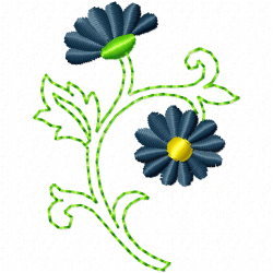 Flowers Embroidery Design 11 Flowers Embroidery Design 11